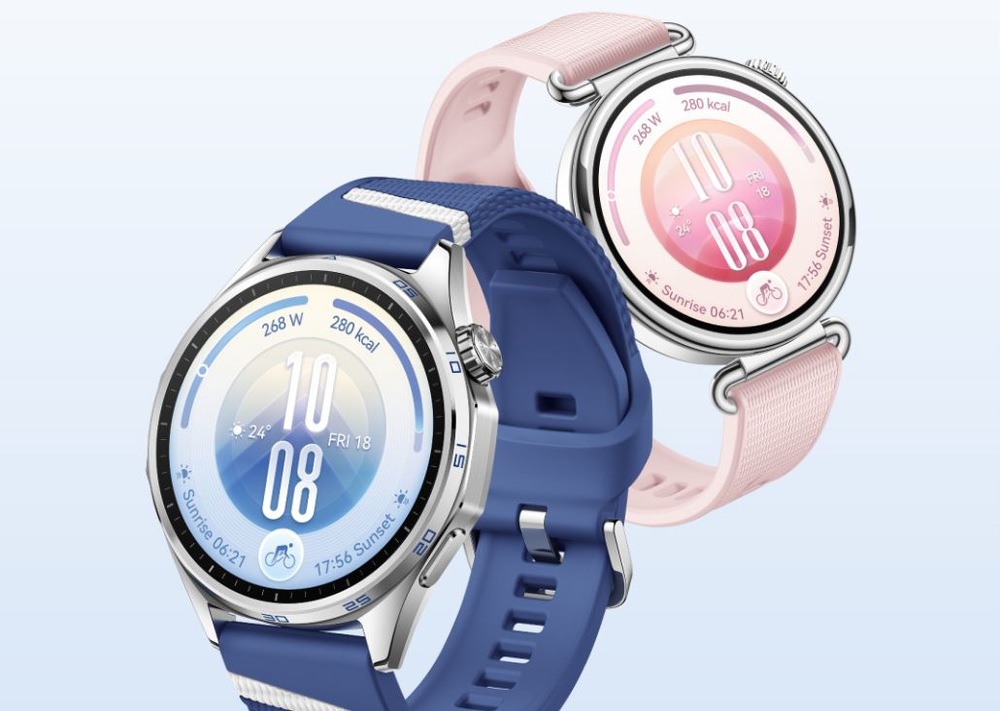 Inteligentné hodinky Huawei Watch GT 7 41 mm modré Chytré hodinky Huawei Watch GT 7 v modrom a ružovom prevedení s okrúhlym displejom
