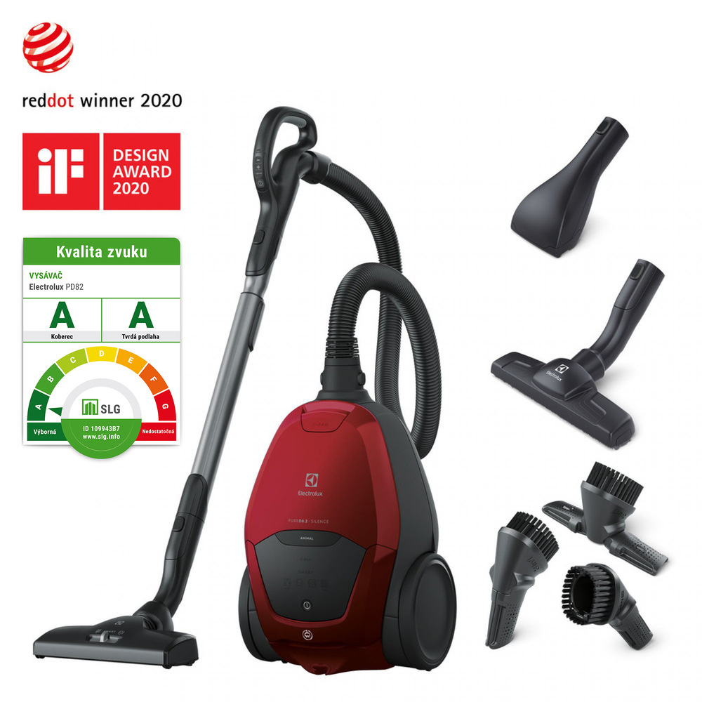 Podlahový vysávač Electrolux Pure D8.2 PD82-ANIMA červený Podlahový vysávač Electrolux Pure D8.2 PD82-ANIMA červený
