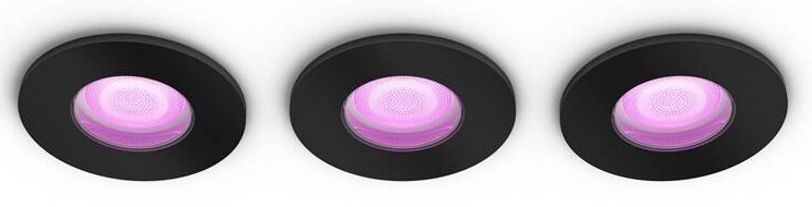 Vstavané svietidlo Philips Hue Xamento bodové 3ks čierne Vstavané svietidlo Philips Hue Xamento bodové 3ks čierne