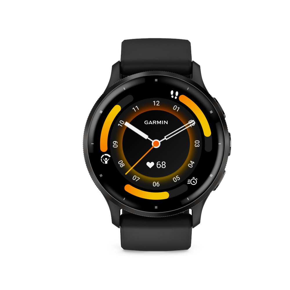 Inteligentné hodinky Garmin Venu 3 - Slate / Black Silicone Band