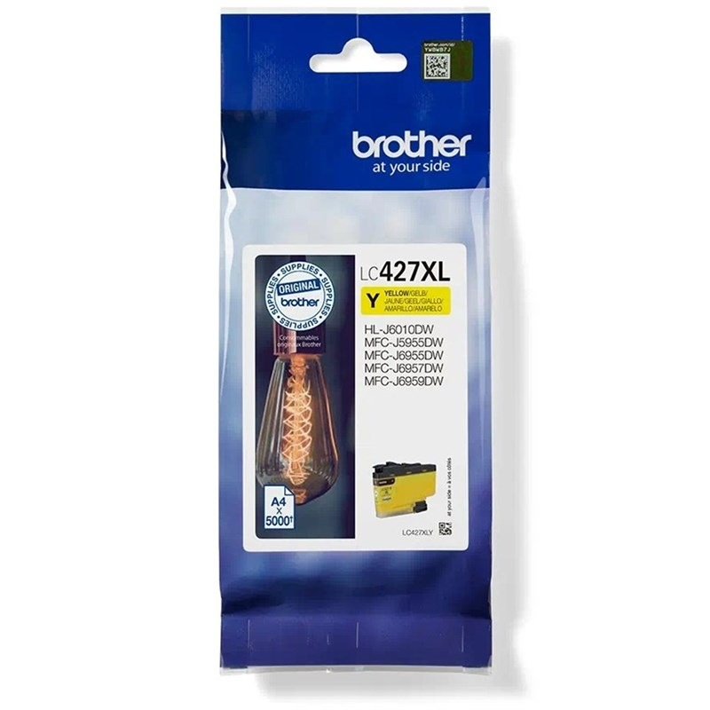 Cartridge Brother LC-427XLY, 5000 strán žltá