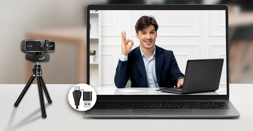 Genius FaceCam 3000AF stačí zapojiť a môžete ju rovno začať používať