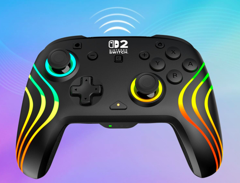Gamepad Turtle Beach Afterglow Wave Wireless RGB, NS2 čierny Bezdrôtový gamepad Turtle Beach Afterglow Wave s pripojením v pásme 2,4 GHz