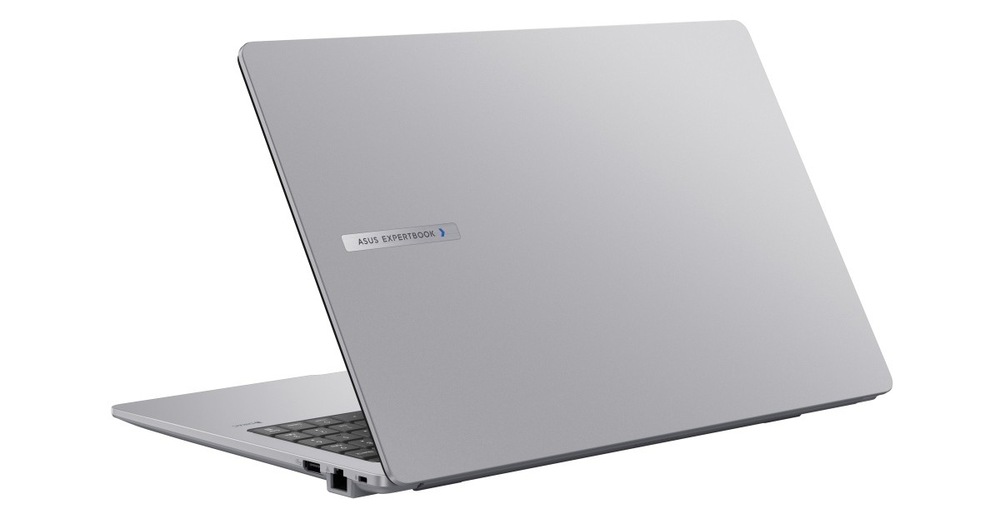 Notebook Asus ExpertBook P1 sivý Pootvorený notebook Asus ExpertBook P1 zozadu