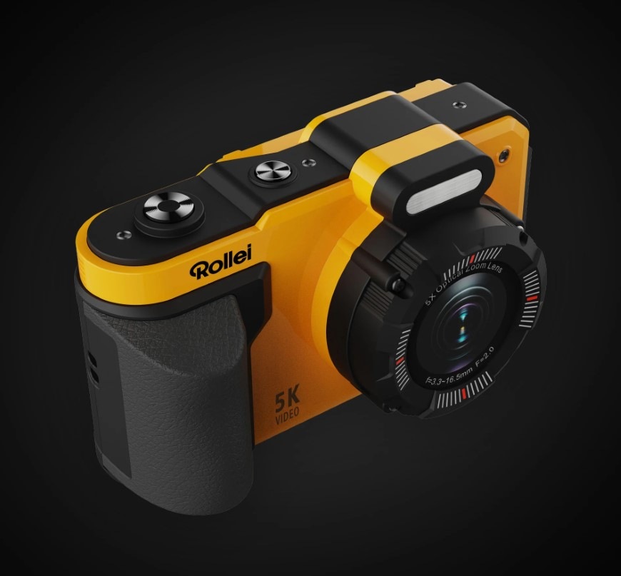 Digitálny fotoaparát Rollei Sportsline 64 Pro oranžový Odolný fotoaparát Rollei Sportsline 64 Pro s robustným akumulátorom