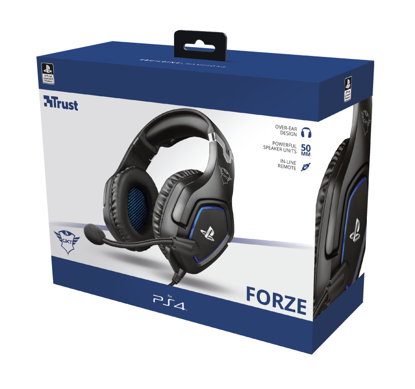 Headset Trust GXT 488 Forze Sony PS4 Licensed čierny