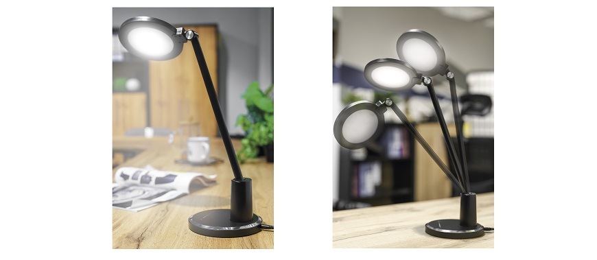 Stolná lampa EMOS WESLEY čierna Stolní LED lampička EMOS WESLEY - černá