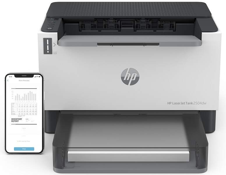Tlačiareň laserová HP LaserJet Tank 2504dw sivá/biela Tlačiareň laserová HP LaserJet Tank 2504dw sivá/biela
