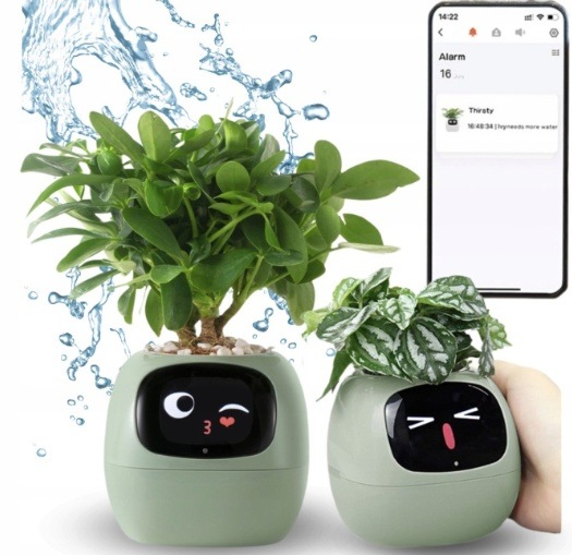 Chytrý kvetináč Plantsio IVY - zelený