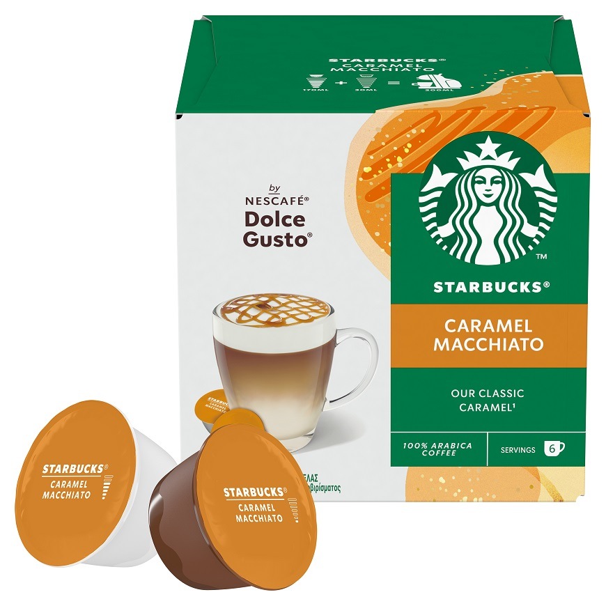 Kapsuly pre espressá Starbucks Dolce Gusto® CARAMEL MACCHIATO (12 ks) Kapsuly pre espressá Starbucks Dolce Gusto® CARAMEL MACCHIATO (12 ks)