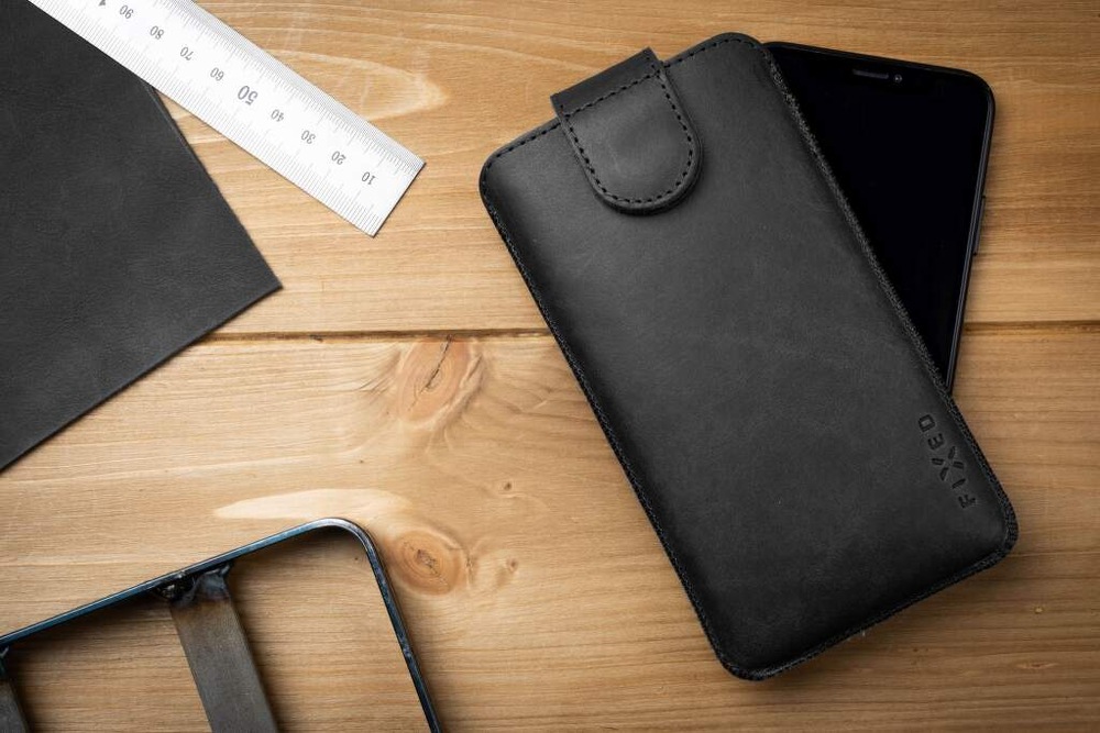 Puzdro na mobil FIXED Posh 5XL+ čierne Puzdro na mobil FIXED Posh 5XL+ čierne
