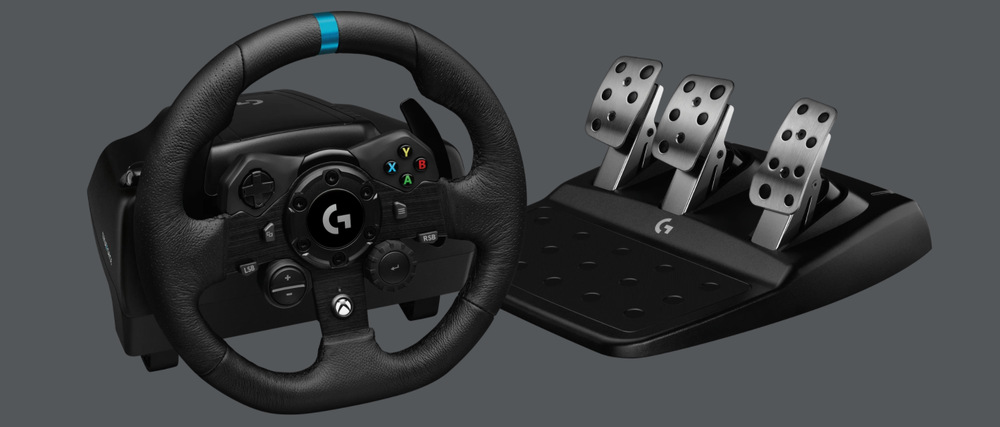 Volant Logitech G923 Racing Wheel and Pedals pre Xbox One/Series a PC Volant Logitech G923 Racing Wheel and Pedals pre Xbox One/Series a PC