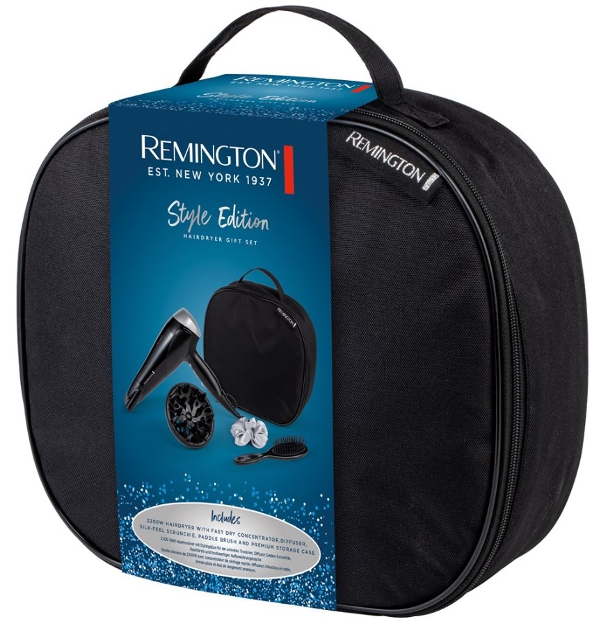 Darčeková súprava starostlivosti o vlasy Remington D3171GP Style Edition Giftset čierna Darčeková sada starostlivosti o vlasy Remington D3171GP Style Edition Giftset