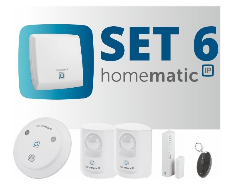 Kompletný set Homematic IP zabezpečovací systém Kompletný set Homematic IP zabezpečovací systém