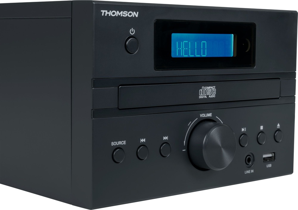 Mikro HiFi systém Thomson MIC123BT čierny/hnedý Mikro HiFi systém Thomson MIC123BT čierny/hnedý