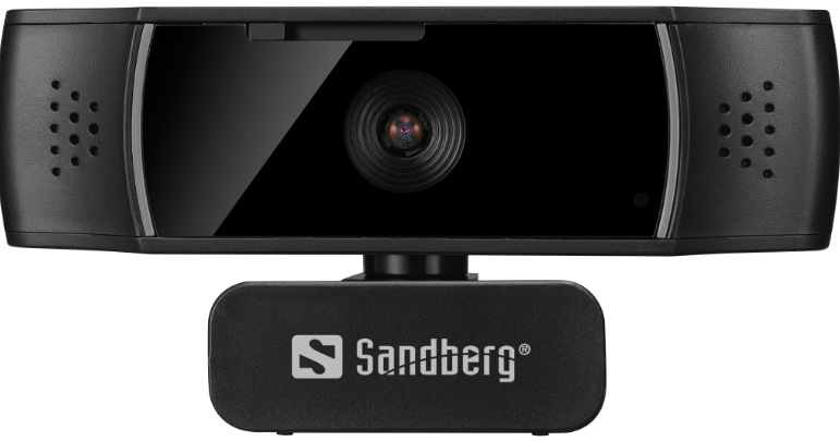 Webkamera Sandberg USB Autofocus DualMic - čierna