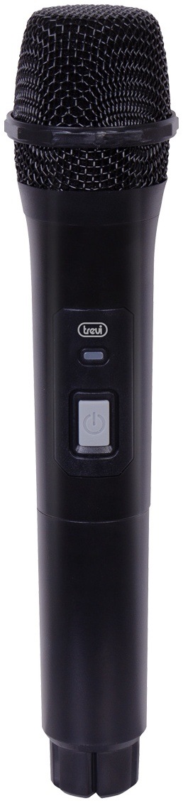 Párty reproduktor Trevi XFM 225 W čierny Bezdrôtový mikrofón Trevi dodávaný ako príslušenstvo k párty reproduktora XFest.