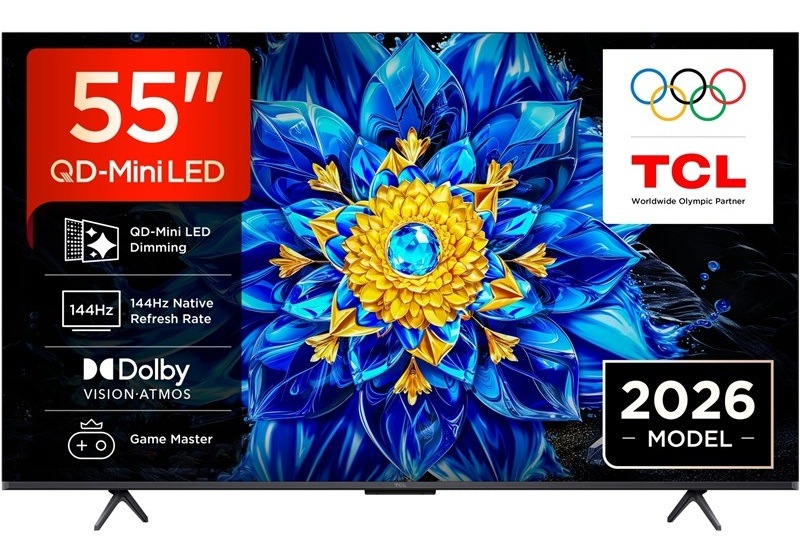 Televízor TLC 55P8L s uhlopriečkou 139 cm.