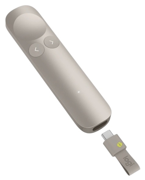 Prezentačný ovládač Logitech Spotlight 2 s dobíjaním cez USB-C pre spoľahlivé ovládanie prezentácií bez výmeny batérií