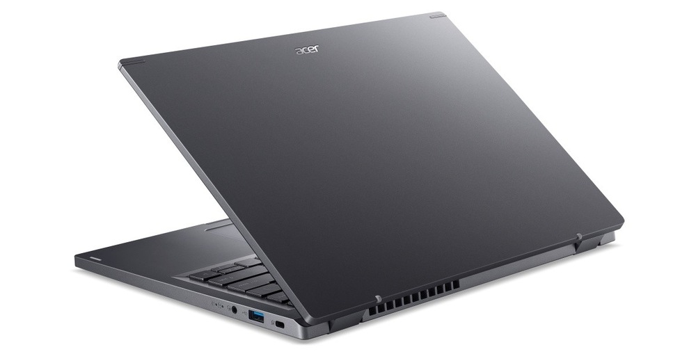 Notebook Acer Aspire 14 (A14-51M-33LA) sivý Pootvorený notebook Acer Aspire 14 (A14-51M-33LA) zozadu