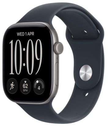 Inteligentné hodinky Apple Watch Series 12 GPS + Cellular 46 mm vesmírne sivý hliník, námornícky modrý športový remienok - M/L Chytré hodinky Apple Watch Series 12 GPS + Cellular 46 mm vesmírne šedý hliník, námornícky modrý športový remienok - M/L