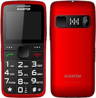 Mobilný telefón Aligator A675 Senior červený