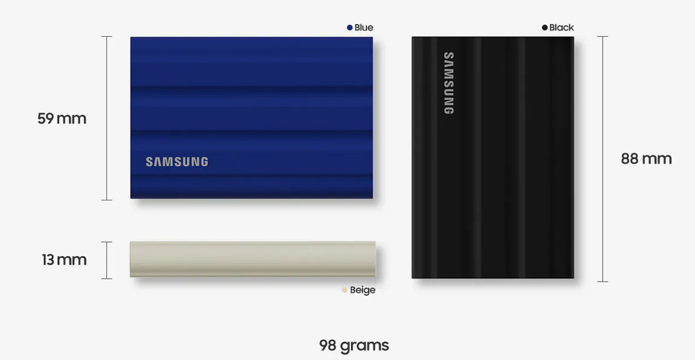 SSD externý Samsung T7 Shield 2TB modrý SSD externý Samsung T7 Shield 2TB modrý