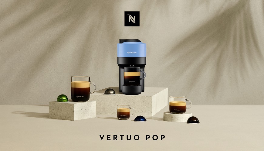 Kapsulový kávovar De'Longhi Nespresso Vertuo Pop ENV90.A modrý Kapsulový kávovar De'Longhi Nespresso Vertuo Pop ENV90.A modrý