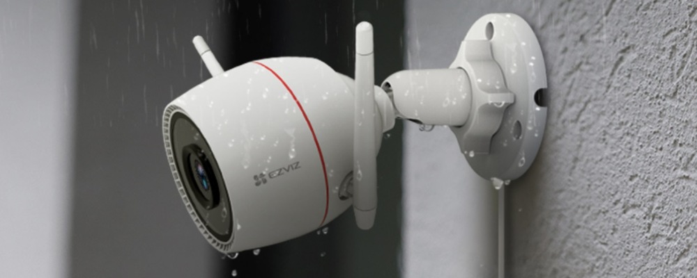 Kamerový systém EZVIZ kamera H3C 2K + WiFi rekordér X5S-8W čierny/biely