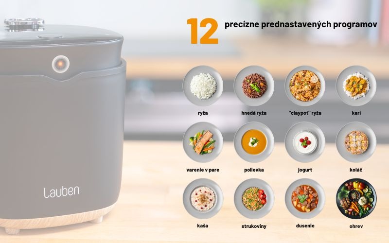 Ryžovar Lauben Multifunction Rice Cooker 2000BW čierny Ryžovar Lauben Multifunction Rice Cooker 2000BW čierny