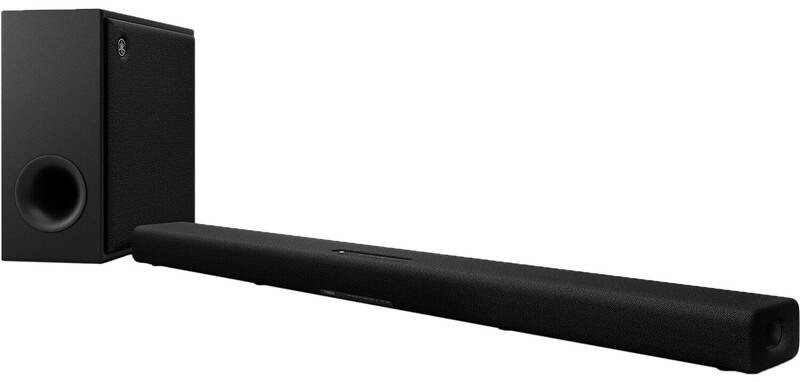 Soundbar Yamaha True X Surround 50A (set) čierny soundbar yamaha true x surround 50a s bezdrôtovým subwooferom v minimalistickom čiernom dizajne