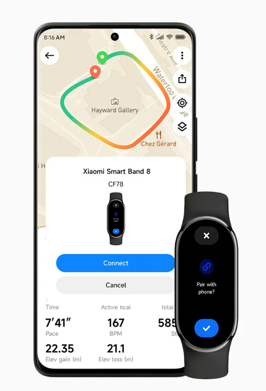 Fitness náramok Xiaomi Smart Band 8 čierny Fitness náramok Xiaomi Smart Band 8 čierny
