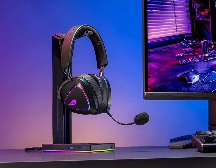 Asus ROG DELTA II, ARGB, biela