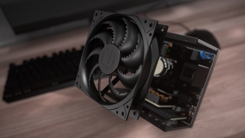 Zdroj ENDORFY Supremo FM6 Gold 750W čierny Ventilátor zo série Fluctus efektívne odvádza teplo preč
