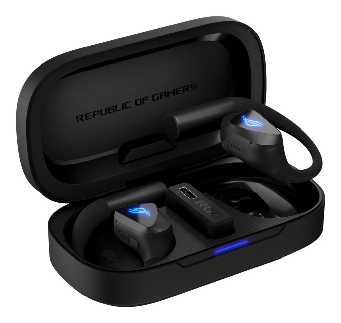 Slúchadlá Asus ROG Cetra Open Wireless čierne Bezdrôtové slúchadlá ROG Cetra Open Wireless v čiernej farbe s nabíjacím puzdrom