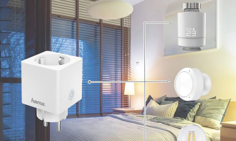 Inteligentná zásuvka Hama SMART WiFi mini, meranie spotreby