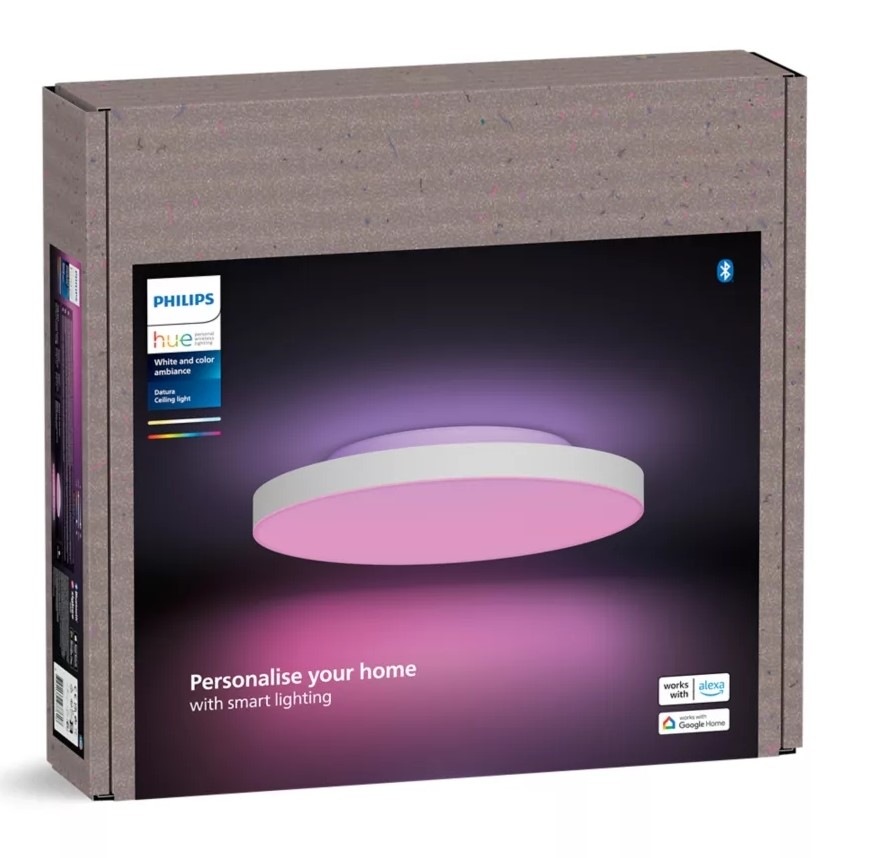 LED stropné svietidlo Philips Hue Datura, Slim, S biele Stropné svietidlo Philips Hue Datura, Slim, S - biele