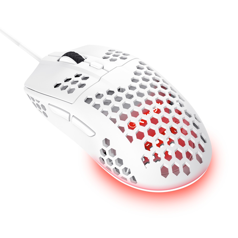 Myš Trust GXT 928W Helox Lightweight Wired biela