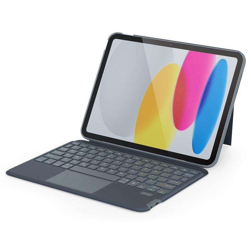 Puzdro s klávesnicou na tablet Epico na Apple iPad 10.2" SK sivé
