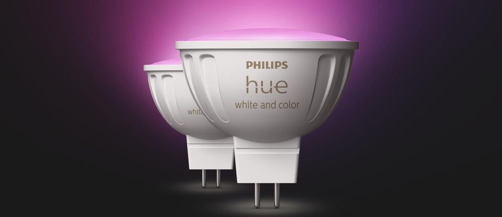 Inteligentná žiarovka Philips Hue 6,3 W, MR16, GU5,3, White and Color Ambiance, 2 ks