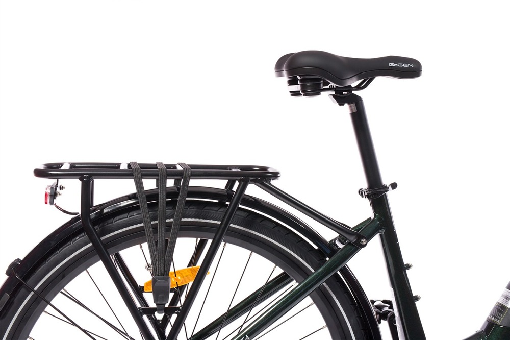 Elektrobicykel GoGEN Salta MX 720 28" 18" 2026 čierne/zelené GoGEN Salta MX myslí aj na praktickosť viď zadný nosič a ďalšie prvky
