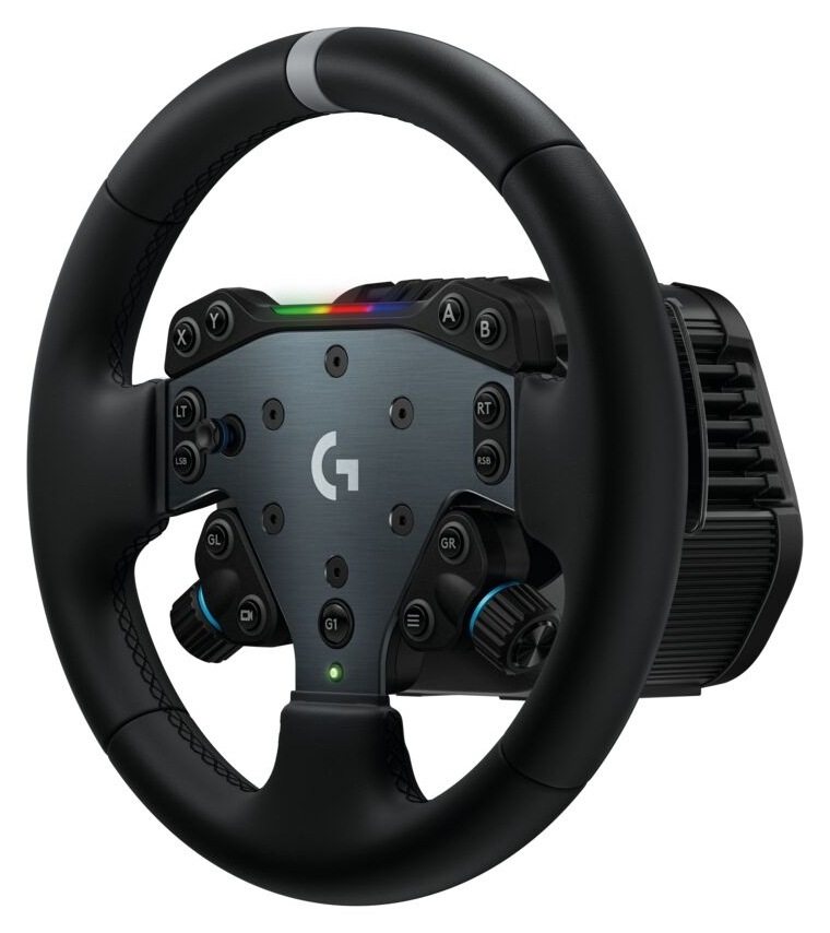 Volant Logitech RS50 System - PC čierny Volant Logitech RS50 System s kruhovým vencom, ovládacími prvkami a RGB indikátorom