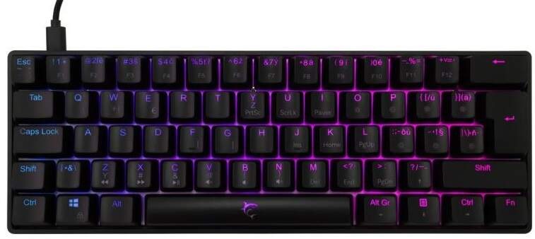 Klávesnica White Shark SHINOBI 2, CZ/SK layout, Red Switch čierna Klávesnica White Shark SHINOBI 2, CZ/SK layout, Red Switch čierna