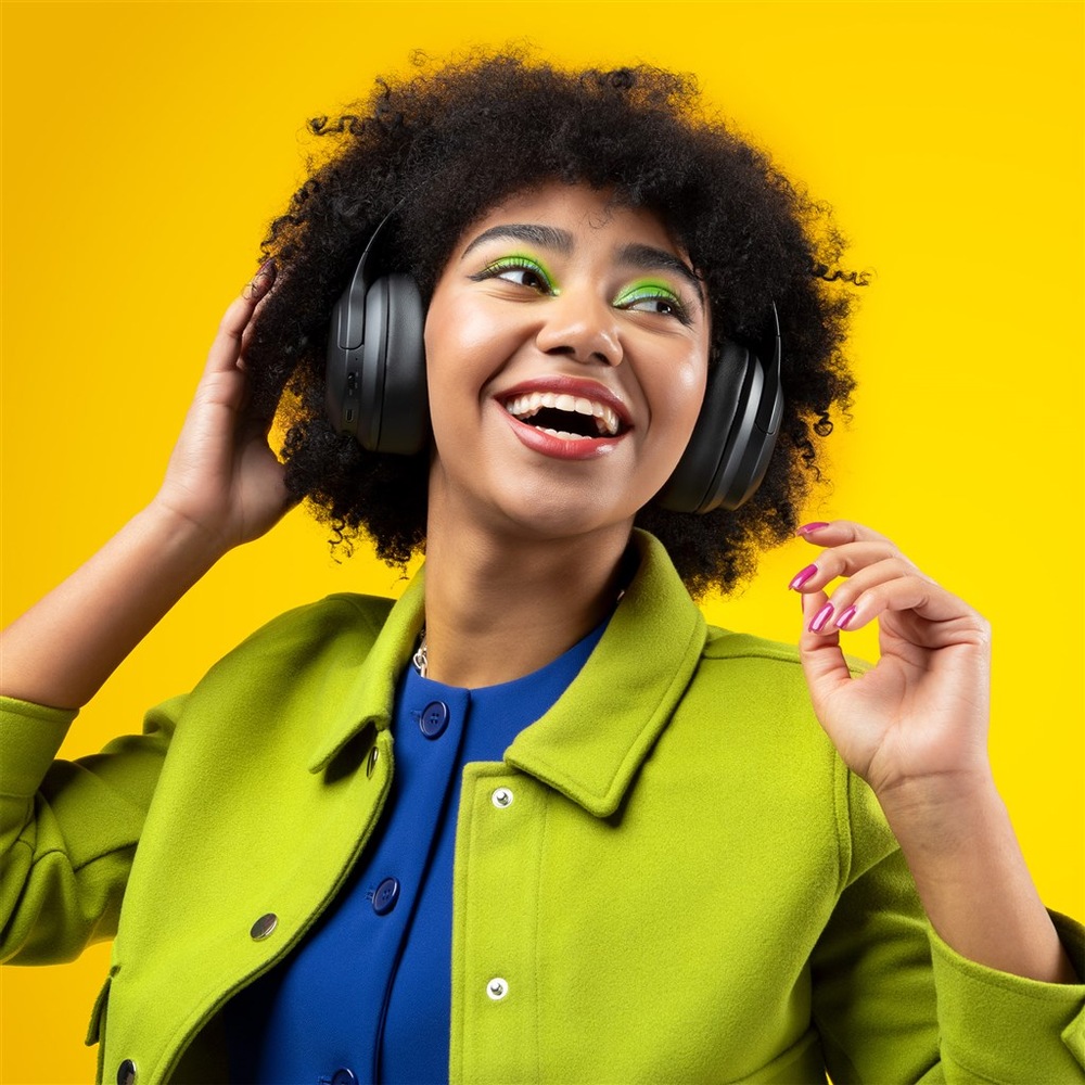 Slúchadlá Niceboy Aura 5, Active Noise Cancelling čierna „Niceboy