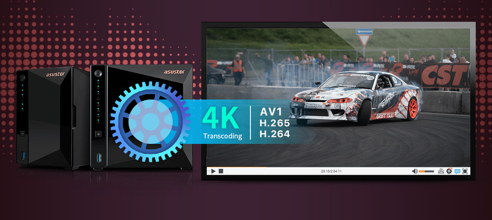 Sieťové úložisko Asustor Drivestor 4 Pro Gen2 čierne Sieťové úložisko Asustor Drivestor 4 Pro Gen2 čierne