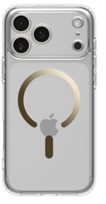 Kryt na mobil Spigen Ultra Hybrid MagSafe na Apple iPhone 17 Pro v zlato-priehľadnej farbe
