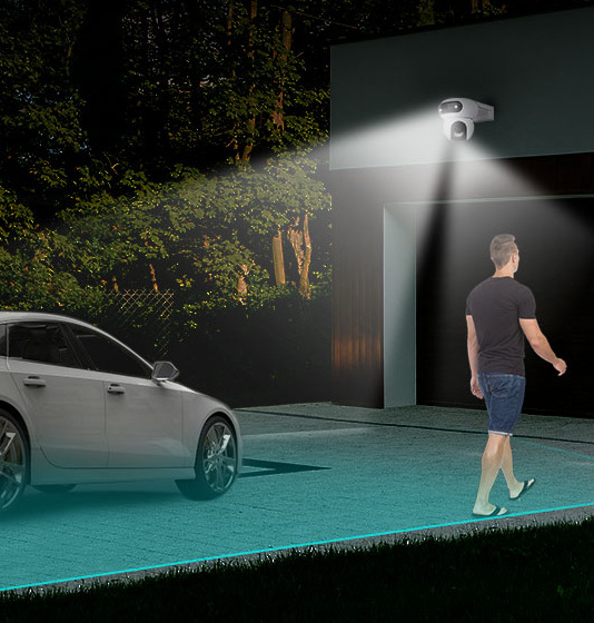 IP kamera EZVIZ PTZ/Dual H90 (4MP+4MP) biela EZVIZ PTZ/Dual H90 ponúka inteligentné upozornenie