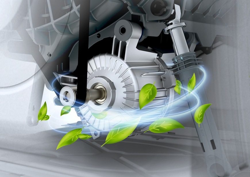 Sušička bielizne Gorenje D2HNE9C biela Výkonný invertorový motor PowerDrive v sušičke Gorenje D2HNE9C.