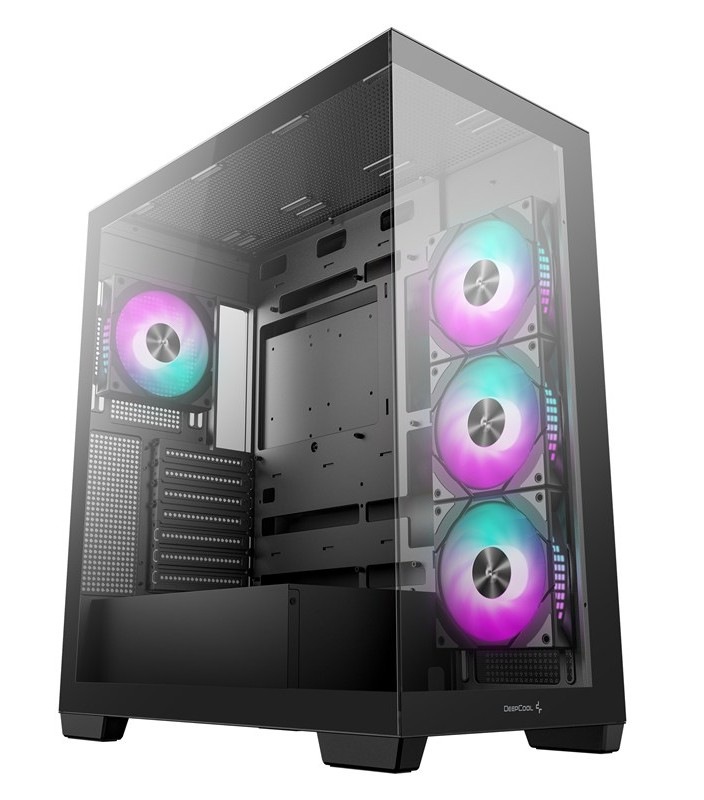 PC skriňa DeepCool CG580 4F, čierna farba.