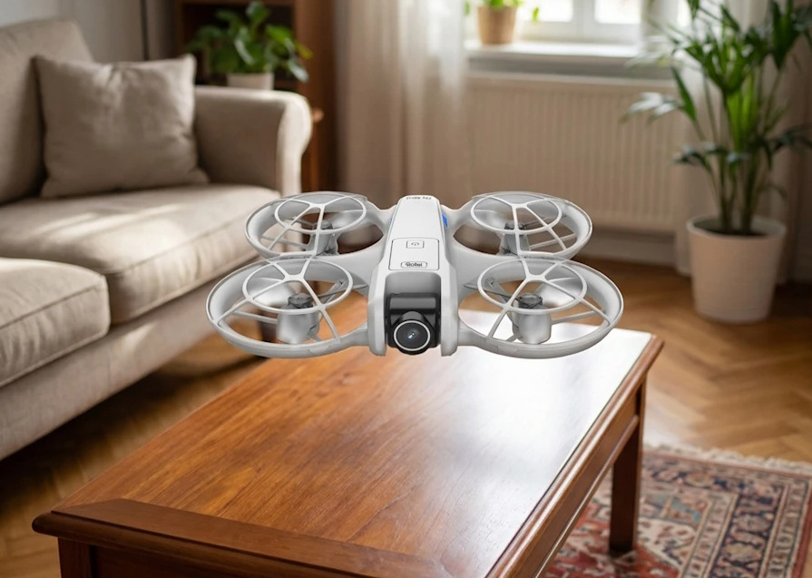 Dron Rollei Fly Mini sivý Rollei Fly Mini má výmennú batériu s výdržou až na 9 minút letu